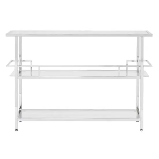 Portico Bar with Clear Glass Chrome - Studio Designs Home image {5}