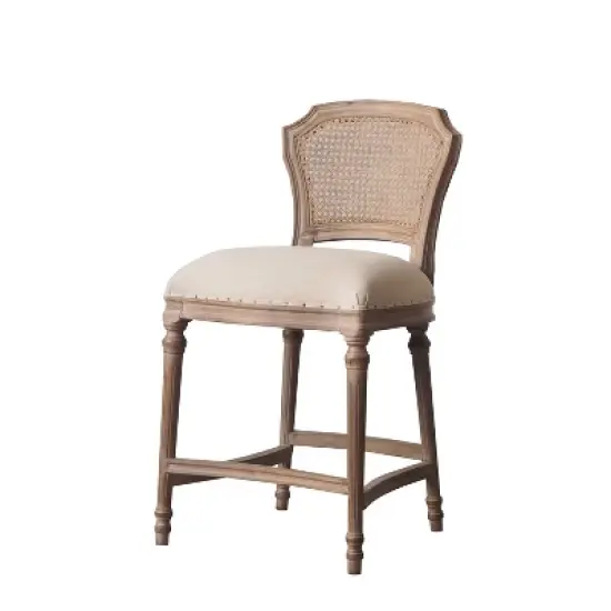 26" Burnham Home Designs Wilbrandt Counter Height Barstool Oak - Boraam image {1}