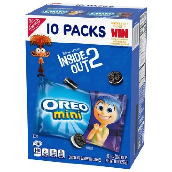Oreo Mini Chocolate Sandwich Cookies Snack Pack - 10oz/10ct image {8}