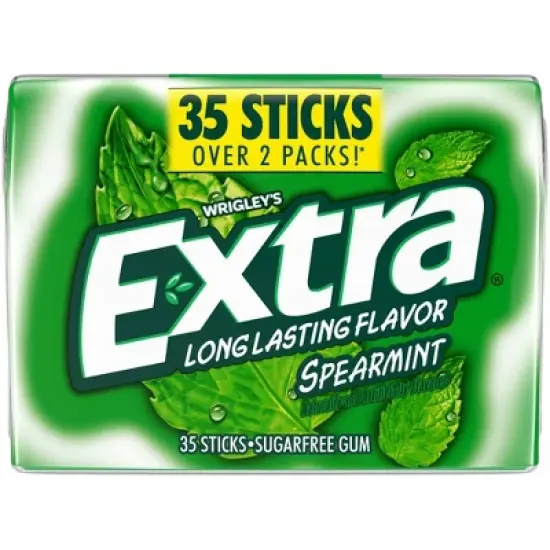 Extra Sugar-Free Spearmint Sugar Free Chewing Gum - 35ct image {1}