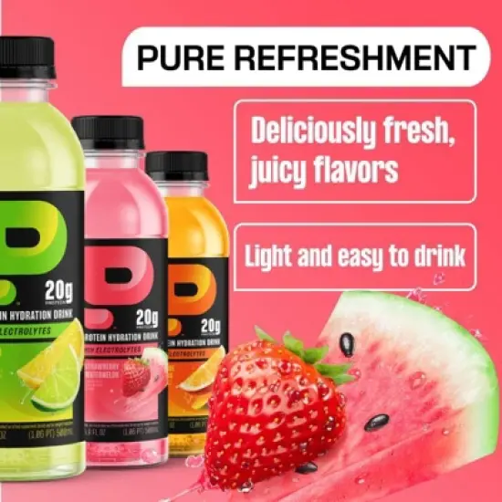 Protein20 Electrolytes Strawberry Watermelon Flavored Water - 16.9 fl oz image {4}