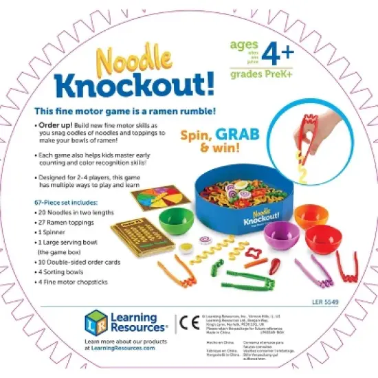 Learning Resources Noodle Knockout! Fine Motor Game image {4}