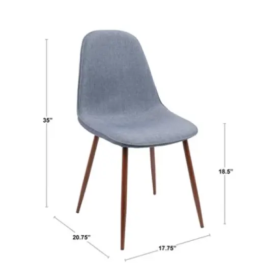 Set of 2 Pebble Contemporary Dining Chairs Gold/Black - LumiSource image {10}