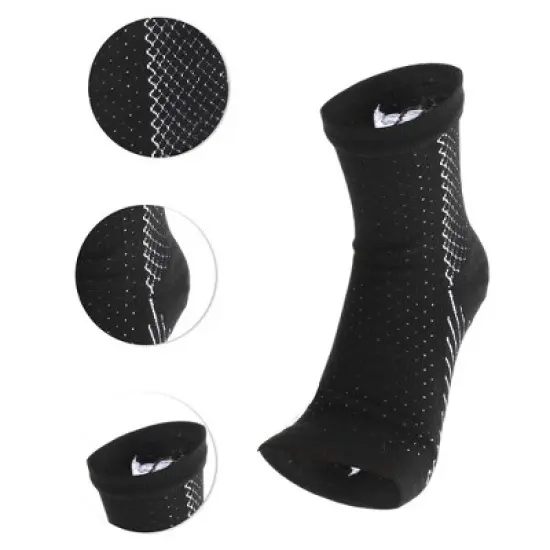 Unique Bargains Stripe Style Ankle Brace Socks 1 Pair image {2}