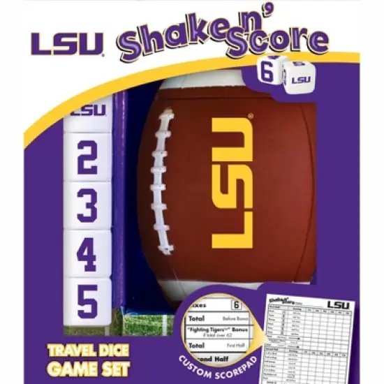 MasterPieces Officially Licsenced NCAA LSU Tigers Shake N' Score Dice Game for Age 6 and Up image {1}