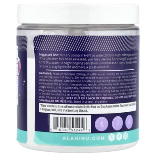 Alani Nu Pre-Workout, Cosmic Stardust&trade;, 10.5 oz (300 g) image {2}
