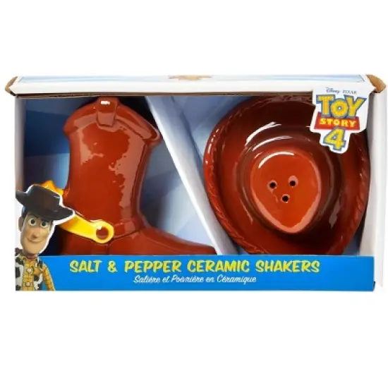 Seven20 Disney & Pixar Toy Story 4 Woody Themed Salt & Pepper Shakers | Ceramic Set image {3}
