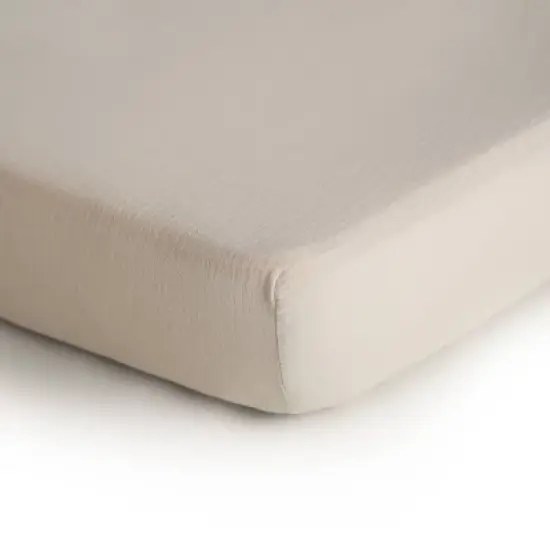 Mushie Extra Soft Muslin Crib Fitted Sheet image {7}