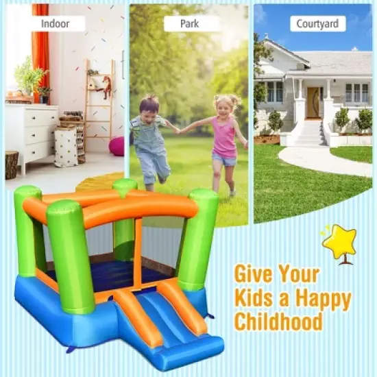 Costway Inflatable Bounce House Kids Jumping Playhouse Indoor & Outdoor Without Blower image {3}