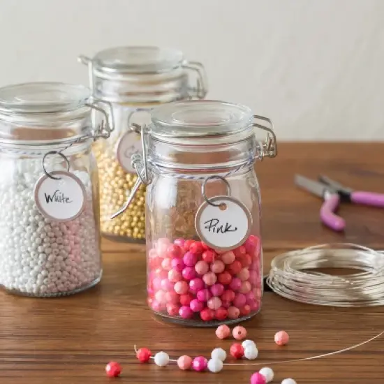 Avery Metal Rim Key Tags 6-Pack, 1-1/4" Diameter Tag, Metal Split Ring, White, 300 Tags Total (13128) image {7}