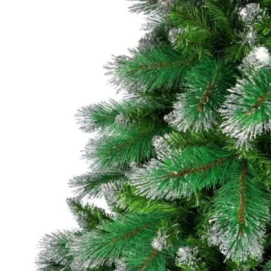 Northlight Two-Tone Spruce Pine Glitter Tip Medium Artificial Christmas Tree - 6' - Unlit image {3}
