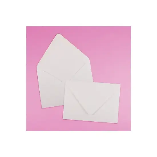 JAM Paper A7 Invitation Envelopes with Euro Flap 5.25" x 7.25" White 25/Pack (40234670) image {3}