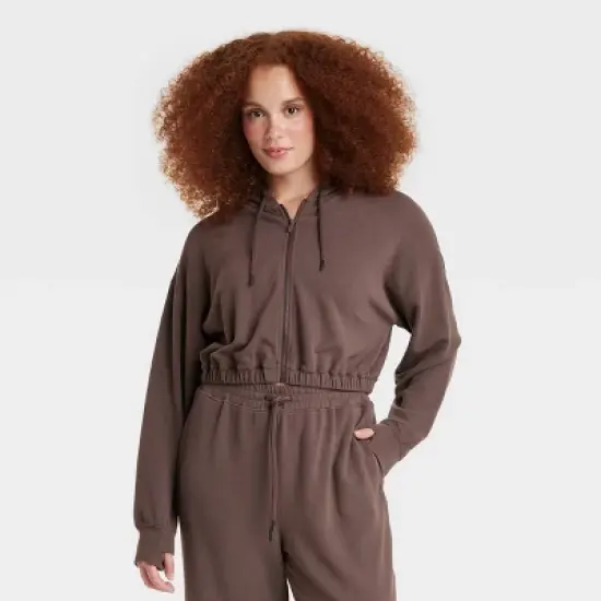 Women's Waffle Full Zip Hoodie - All in Motion&trade; image {2}