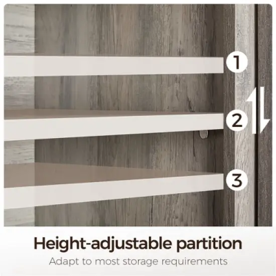 Yaheetech TV Stand for 65 Inch TV, TV Console with Storage image {6}