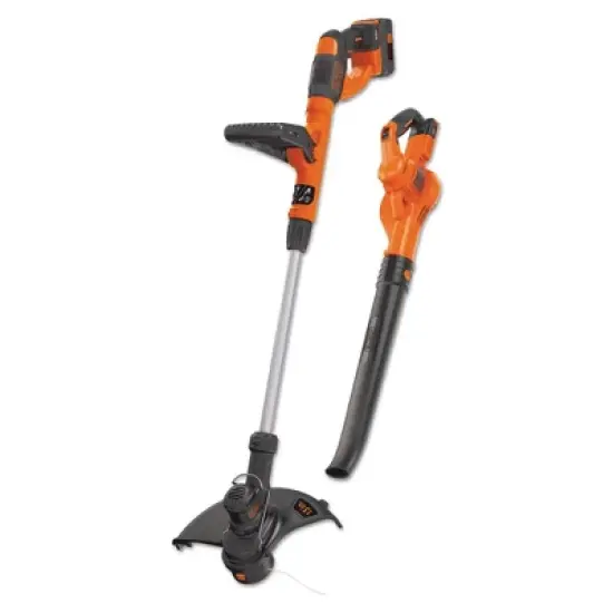 Black & Decker LCC340C 40V MAX Automatic Feed Spool Lithium-Ion 13 in. Cordless String Trimmer and Sweeper Combo Kit (2 Ah) image {1}