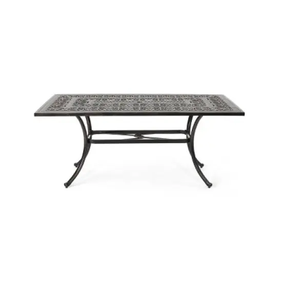 Coolbibila-Rectangular Dining Table, Dining Table Fit For Seats Up To Six, Dining Table Outdoor image {5}