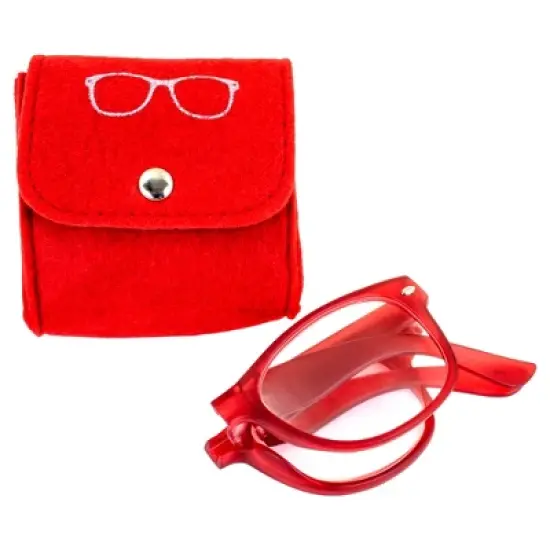 4 Pairs of Global Vision Eyewear Foldable Bifocal Reading Glasses with +1.5 Bifocal Clear, Clear, Clear, Clear Lenses image {6}