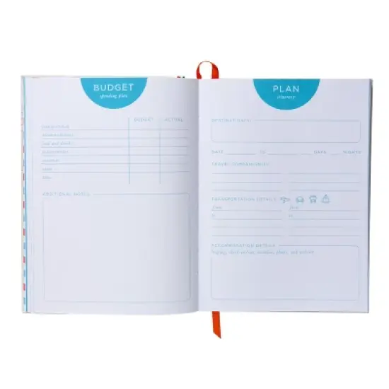 Gartner Studios Guided Journ 6"x8" Travel 192pg Cream Postage image {1}