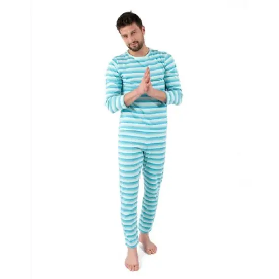 Leveret Mens Two Piece Cotton Comfortable Fit Pajamas image {12}
