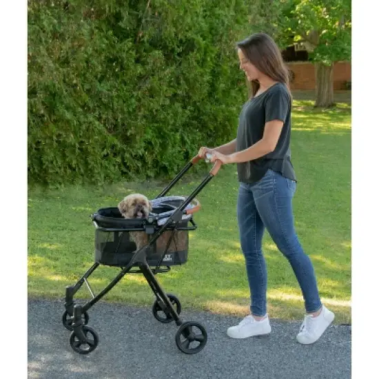 Pet Gear View 360 Dog Stroller Travel System - Pearl - S/M image {8}