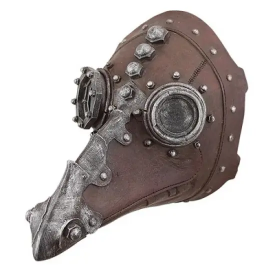 Design Toscano Doctor of Death Steampunk Plague Sculptural Mask: Set of Two image {4}