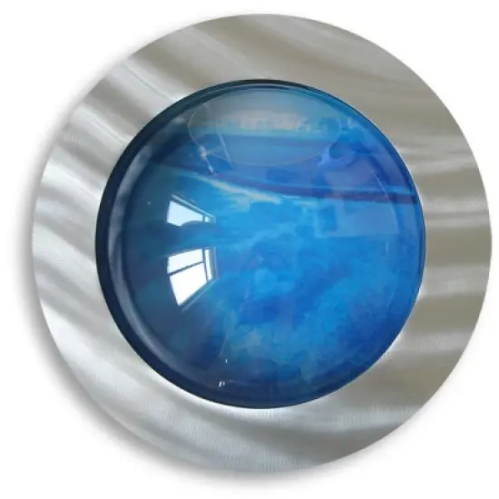 Brushed Aluminum Style Fish Bubble Aquarium - Deluxe Wall Mounted Fish Tank - Betta Bubble image {3}