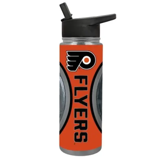NHL Philadelphia Flyers Jr. Thirst Game Puck Water Bottle - 24oz image {4}