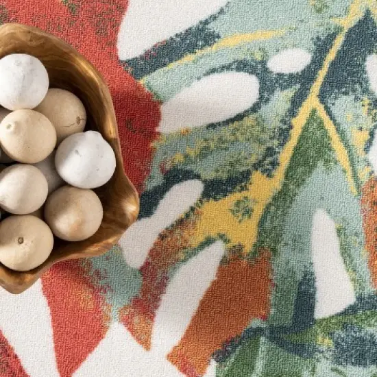 nuLOOM Contemporary Floral Janice Indoor/Outdoor Patio Area Rug image {5}