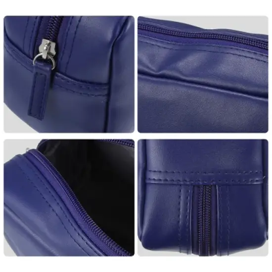 Unique Bargains Travel Portable PVC Leather Makeup Organizer Bag 1Pc image {4}