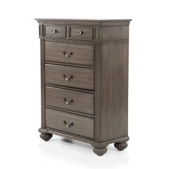 6pc Pennings Traditional Bedroom Set Gray - HOMES: Inside + Out image {16}