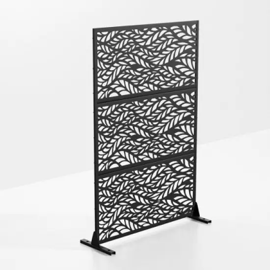 Dovelina Metal Outdoor Privacy Screen Freestanding Garden Privacy Screen image {7}