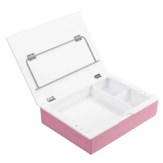 BIRDROCK HOME Lap Desk with Storage and Cushion (Pink) image {2}