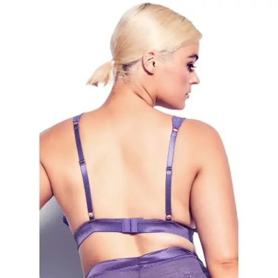 Women's Plus Size Portia Split Cup Bralette - purple | FOX & ROYAL image {1}
