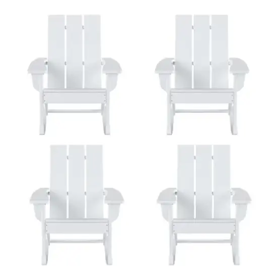 WestinTrends  Modern Adirondack Outdoor Rocking Chair (Set of 4) image {23}