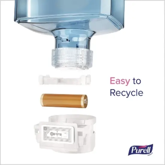 PURELL HEALTHY SOAP with CLEAN RELEASE Technology Refill, For ES10 Dispensers, Fragrance-Free, 1,200 mL, 2/Carton image {6}