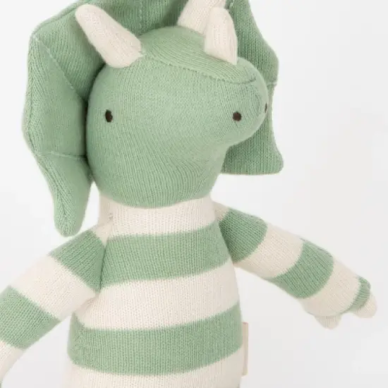 Meri Meri Small Triceratops Knitted Toy (Pack of 1) image {4}
