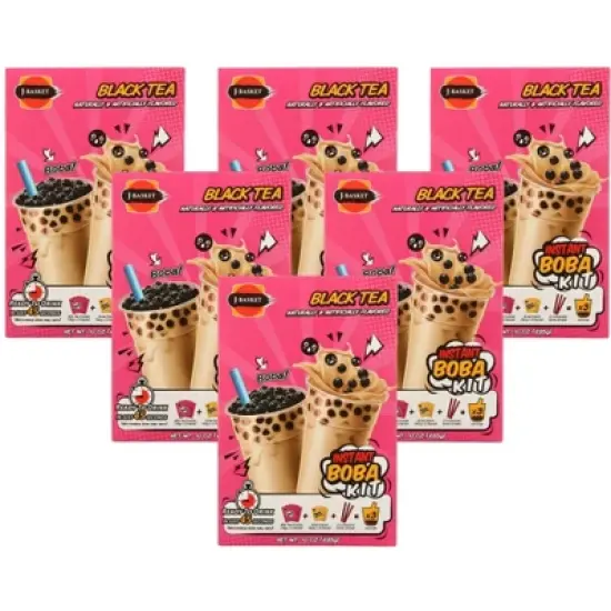 J-Basket Black Tea Boba Kit - 6 pack, 10 oz image {4}