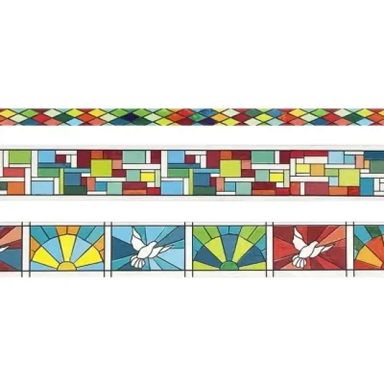 Wrapables Geometric Washi Masking Tape Set (3 Rolls) image {2}