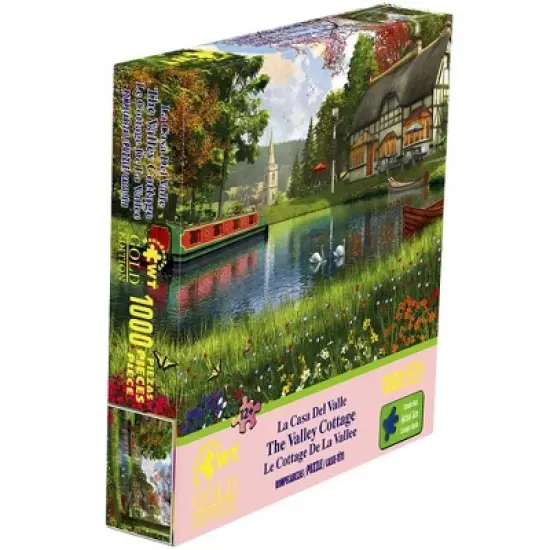 Wuundentoy Gold Edition: The Valley Cottage Jigsaw Puzzle - 1000pc image {3}