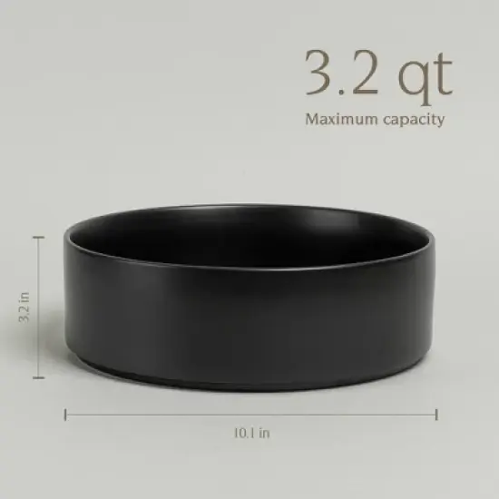 over&back Stackable 10" Hand-Finished Stoneware Serving Bowl image {4}