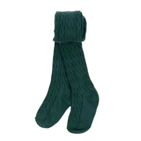Leveret Girls  Boho Solid Color Cable Knit Tights image {7}
