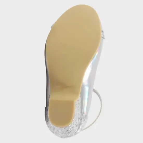 Toddler Girls' Disney Princess Ballet Flats - Silver image {6}