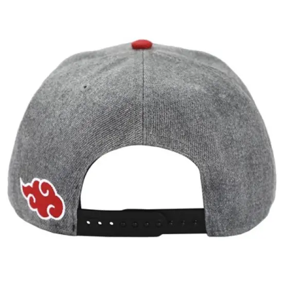 Naruto Anime Konoha Embroidered Symbol Under Bill Print Snapback Hat For Men image {4}