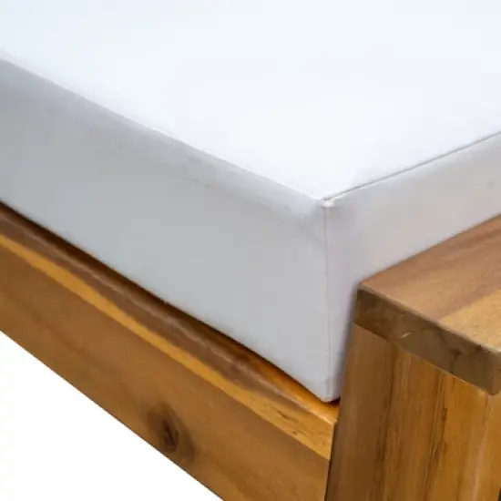 Outdoor Chaise Lounge Chair Set of 3, Acacia Wood Conversation Set with Coffee Table, Pool Sunbathing Recliner with Ottoman for Porch Backyard image {5}