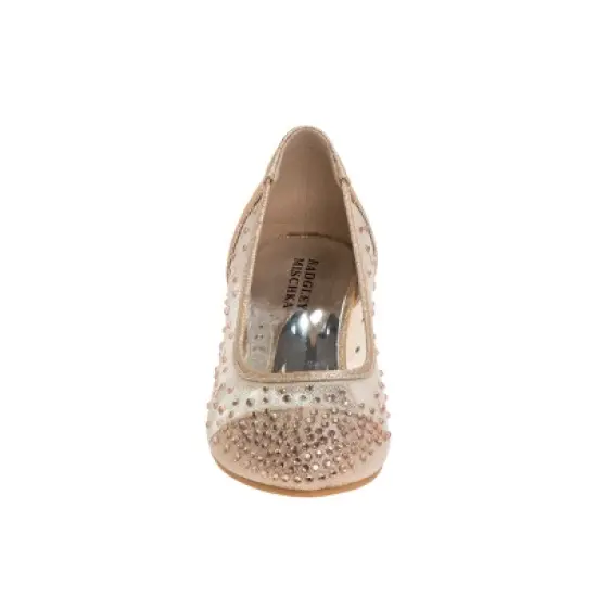 Badgley Mischka Girls' Slip on Block Heel Dress Shoes Sparkles - Perfect for Parties, Weddings, and Special Occasions (Little Kids/Big Kids) image {3}