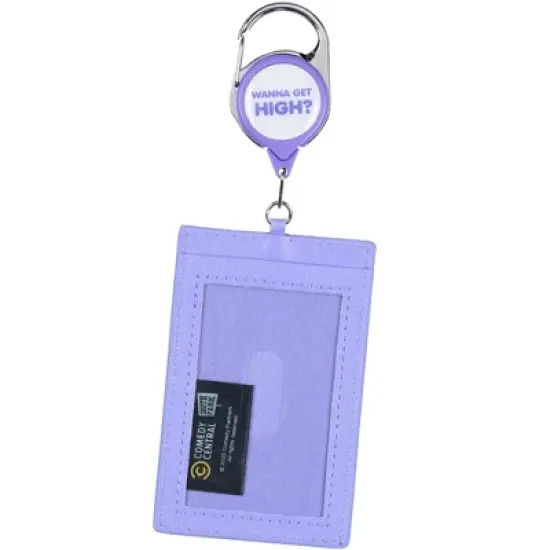 South Park Towelie Wanna Get High Retractable Reel ID Badge Holder Keychain with Lobster Claw Clasp Purple image {1}