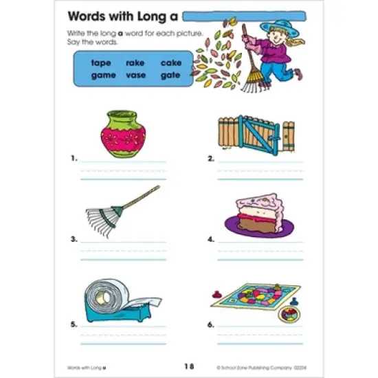School Zone Spelling Puzzles Grades 1-2 Workbook - (Paperback) image {2}
