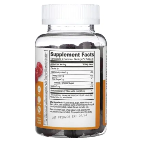 Lifeable Probiotic Gummies, Natural Berry, 2 Billion, 60 Gummies (1 Billion CFU per Gummy) image {1}