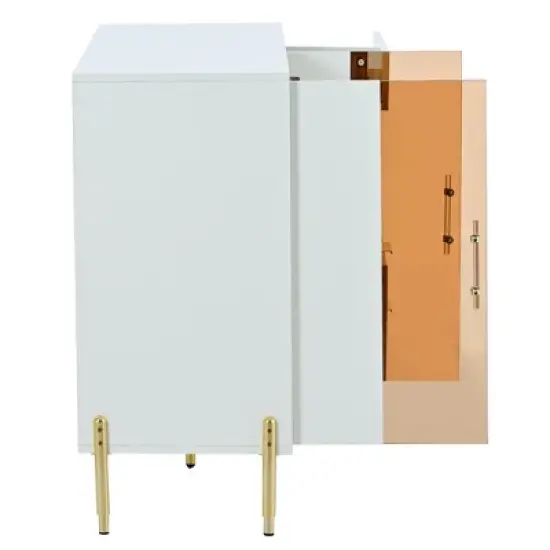 Modern Storage Cabinets with Acrylic Doors and Adjustable Shelves-ModernLuxe image {7}