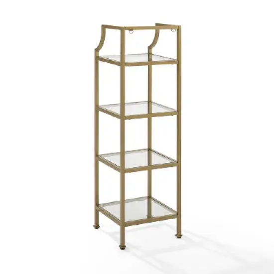 40" Aimee Short Etagere Gold - Crosley image {3}
